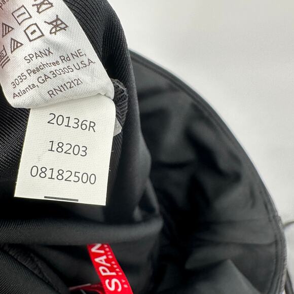 SPANX NWT Faux Leather Moto Leggings in Very Black // XS - Picture 12 of 14